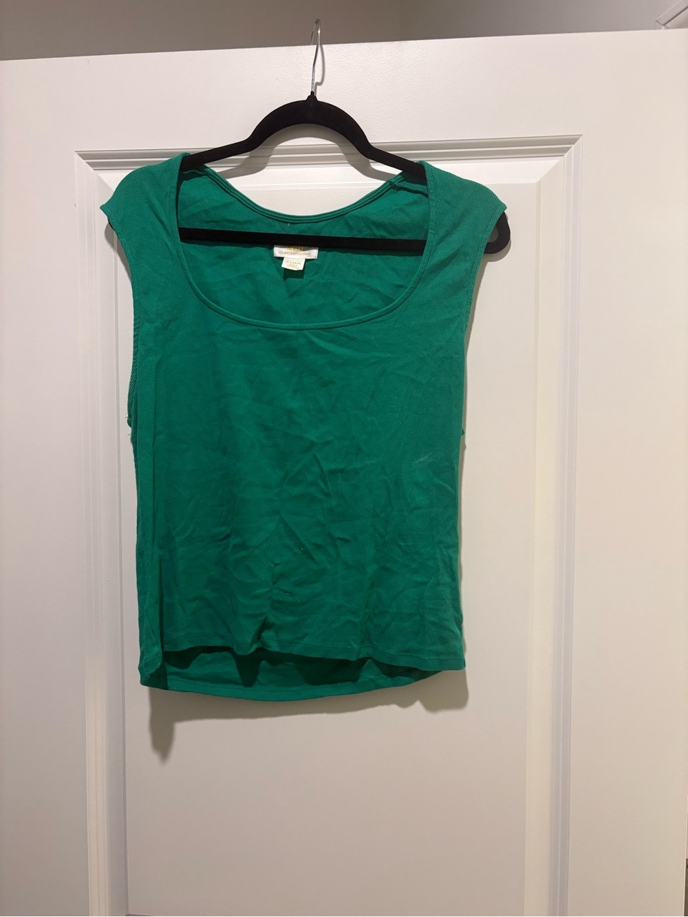 Anthropology Green Scoop Neck Women's Tank Top